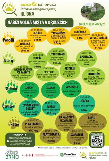 Nabídka kroužků 2024/25